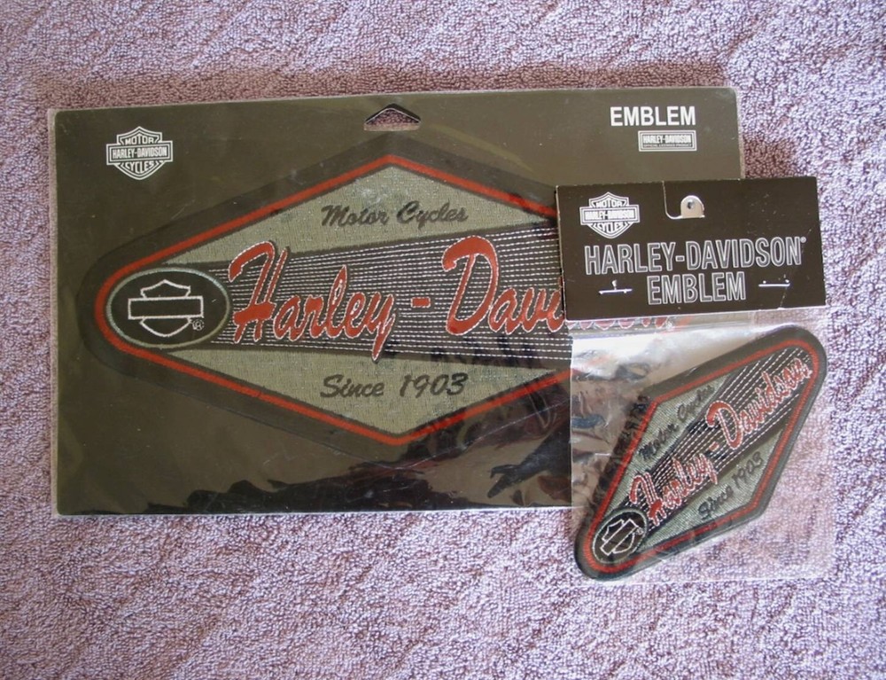 Harley Davidson Rare  Vintage  Patch /  Emblem  Set