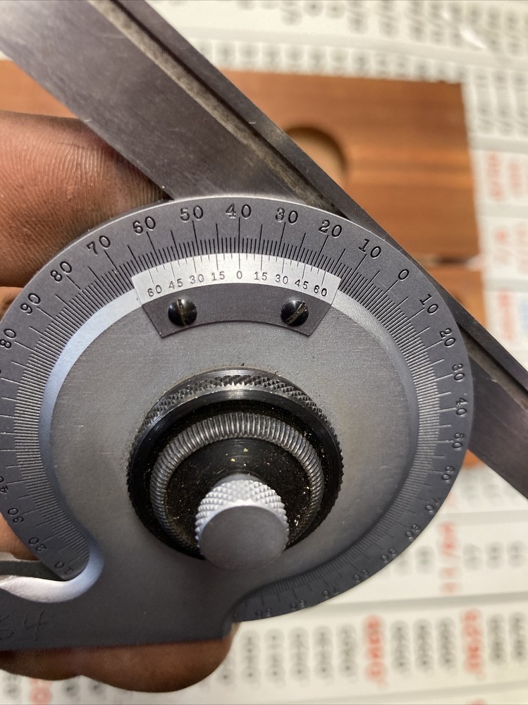 Starrett C359 Precision Universal Bevel Vernier Protractor Machinist Tool Maker