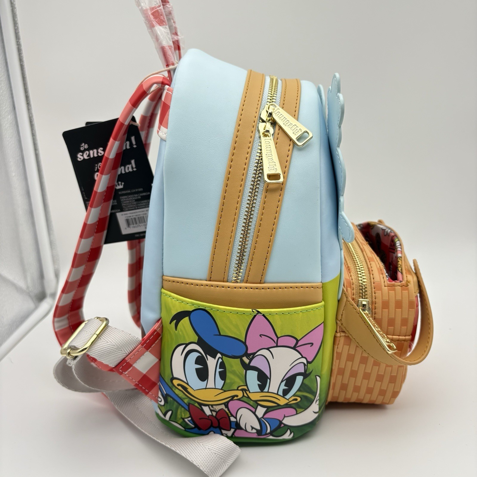 NEW Loungefly Disney Mickey & Friends Picnic Basket Mini Backpack with Coin Bag