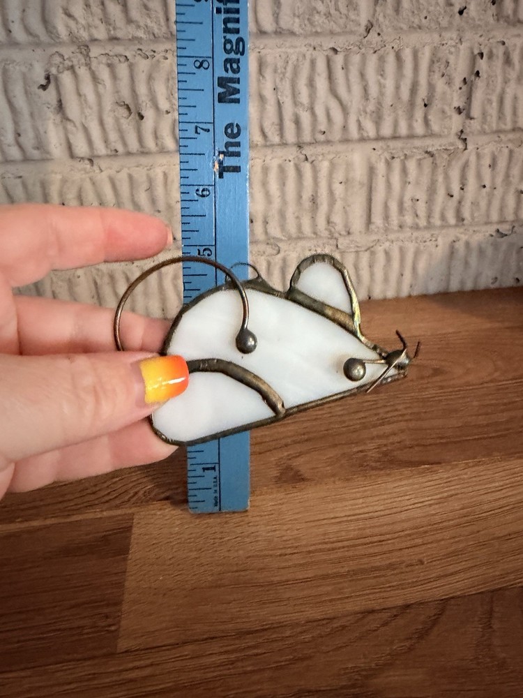 Stained Glass White mouse