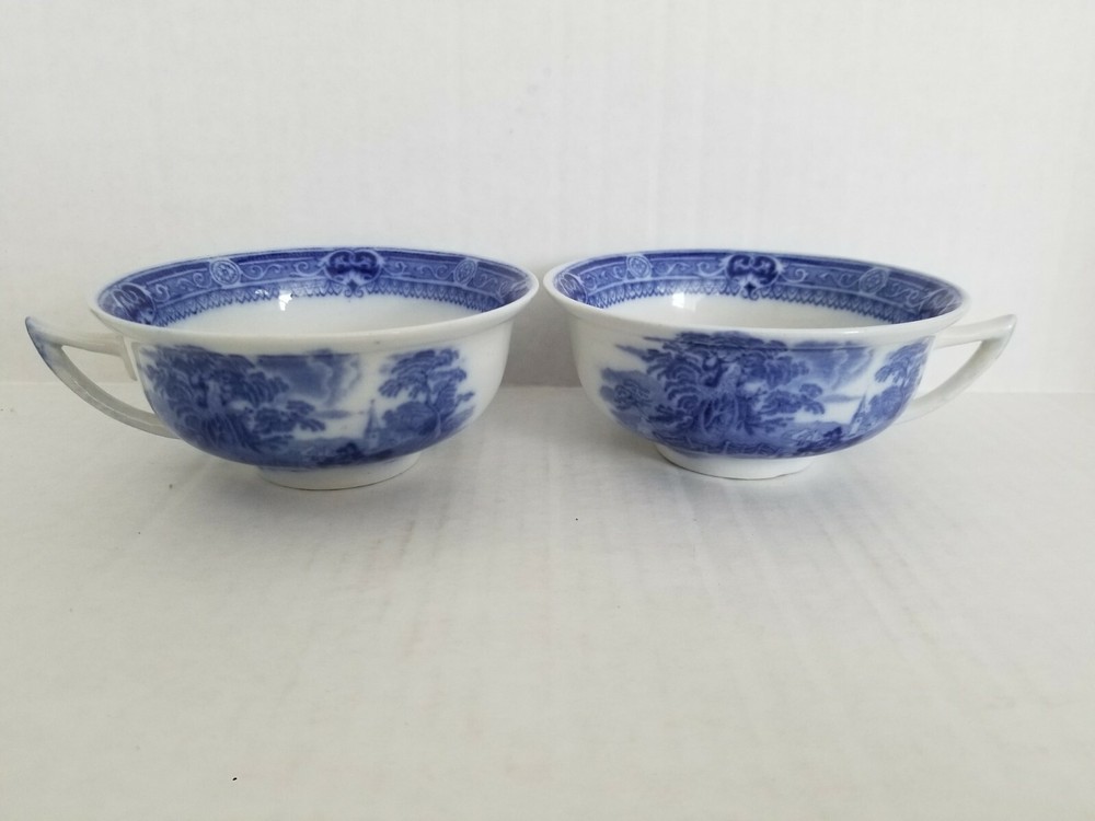 Blue And White Coffee Cups 2 Pcs.