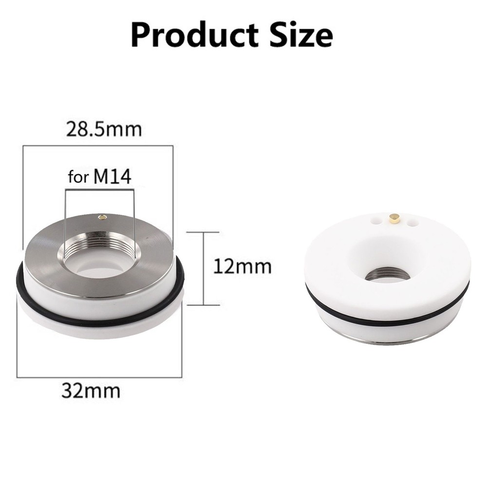 32mm Nozzle Holder for Raytools and For Precitec 2PCS for Consistent Results