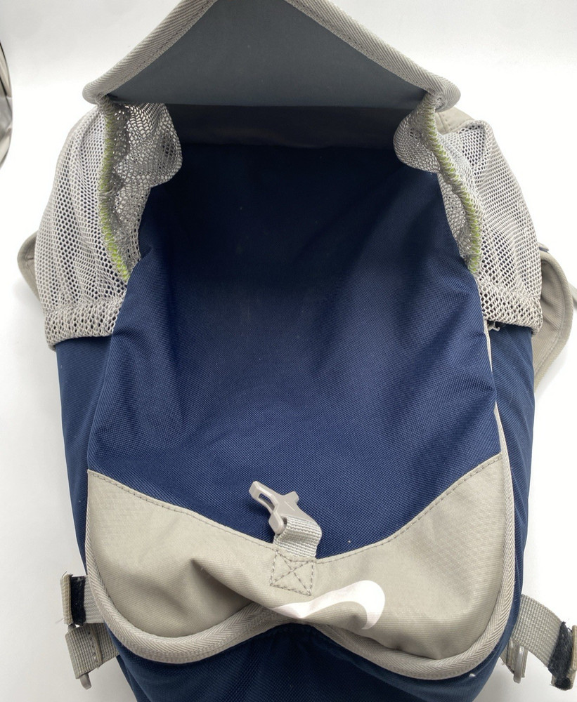 Nike Swingman Softball Baseball Backpack Multiple Pockets Gray /Blue