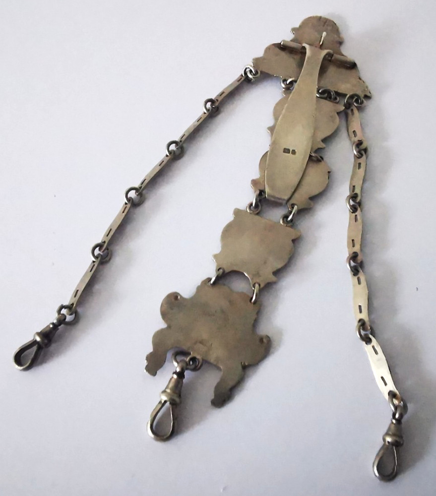 Victorian Solid Silver Chatelaine - Birm. 1890.