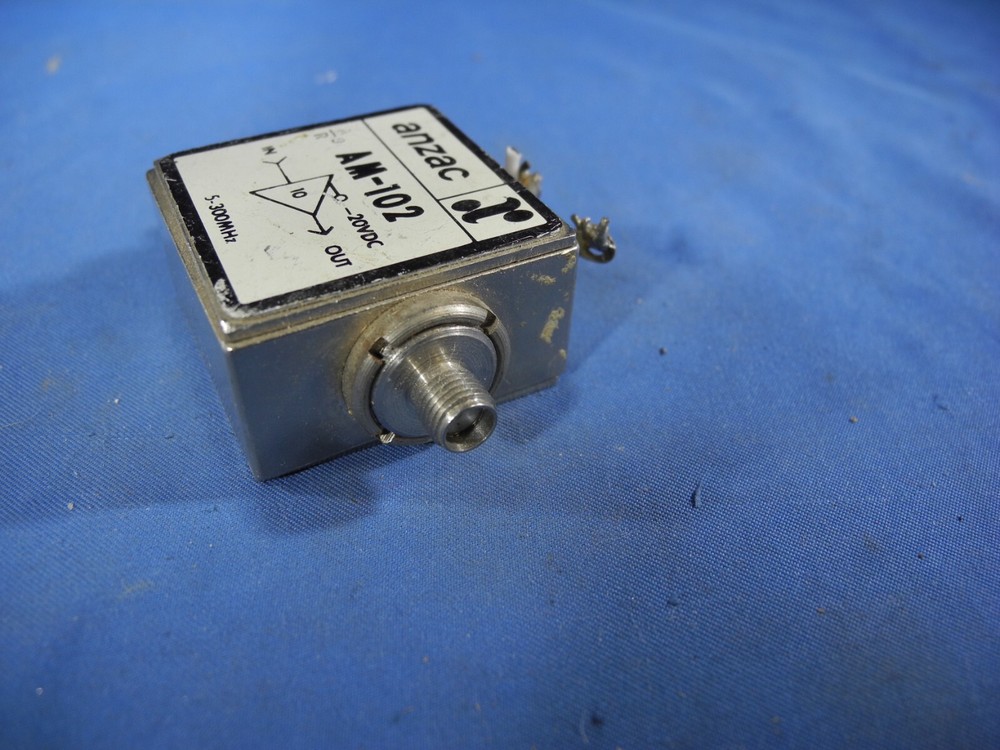 Anzac AM-102 RF Amplifier 5-300 MHz 20VDC (Working Pull)