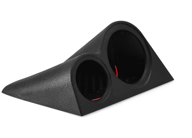 Dash Mount Midrange & Tweeter Pods Boxes 2-Way Speaker Bracket Housing Plastic