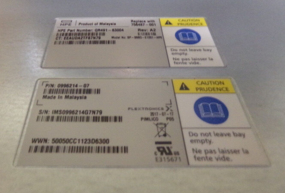 HP QR491-63004 Storage Disk Array Controller 0996214-07 MNF: 2017