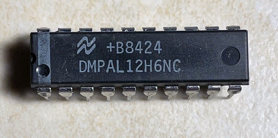 National DMPAL12H6NC Programmable Array Logic - NOS