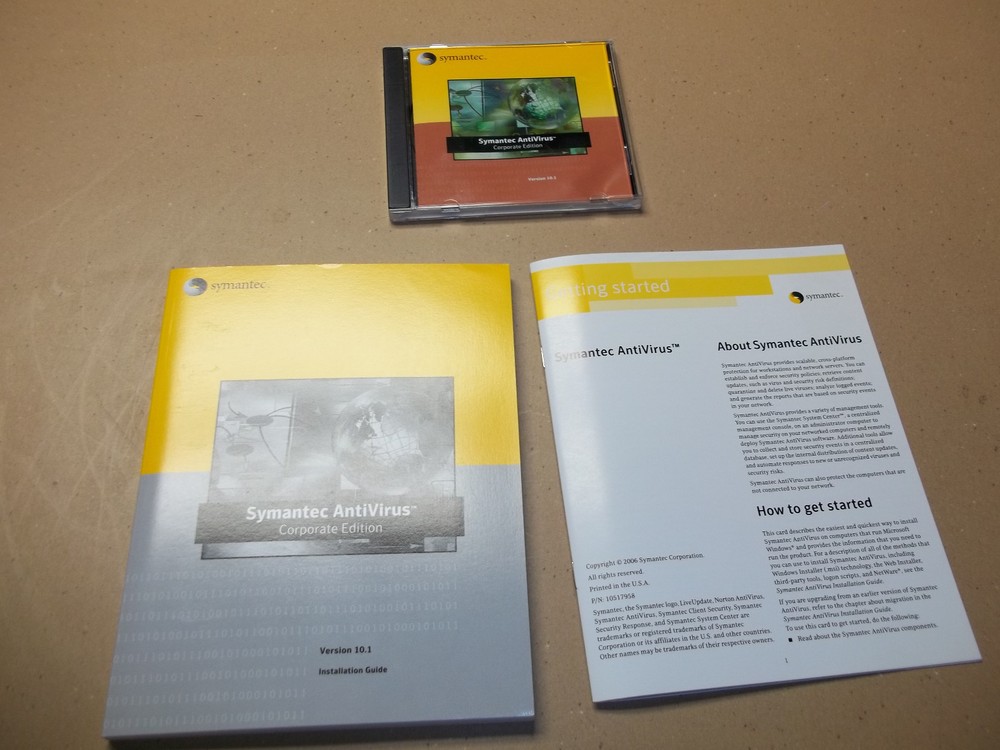 Symatec Antivirus Corporate Edition, Version 10.1