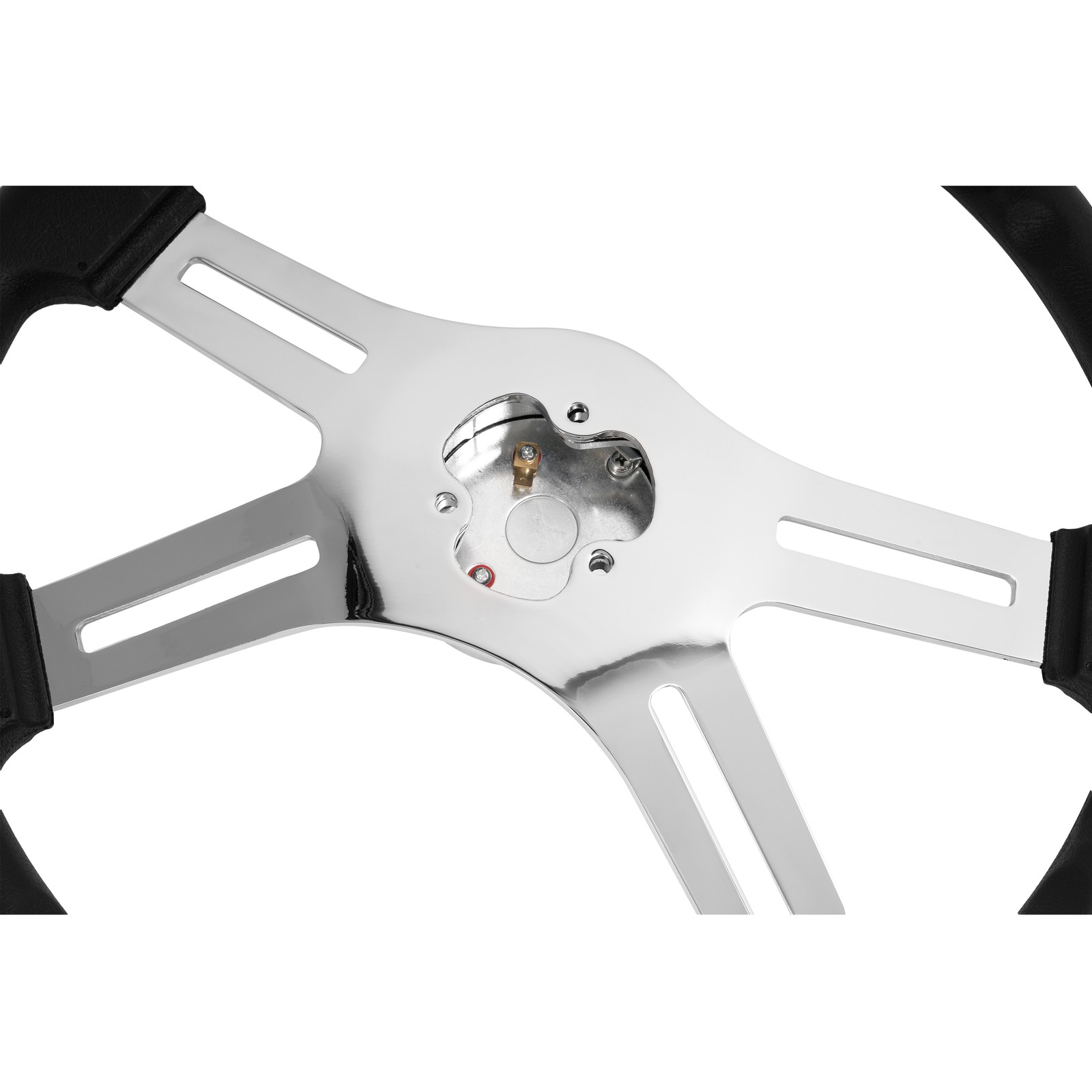 4 Spoke Steering Wheel 18" Black For Freightliner/ Kenworth/ Peterbilt/ Volvo