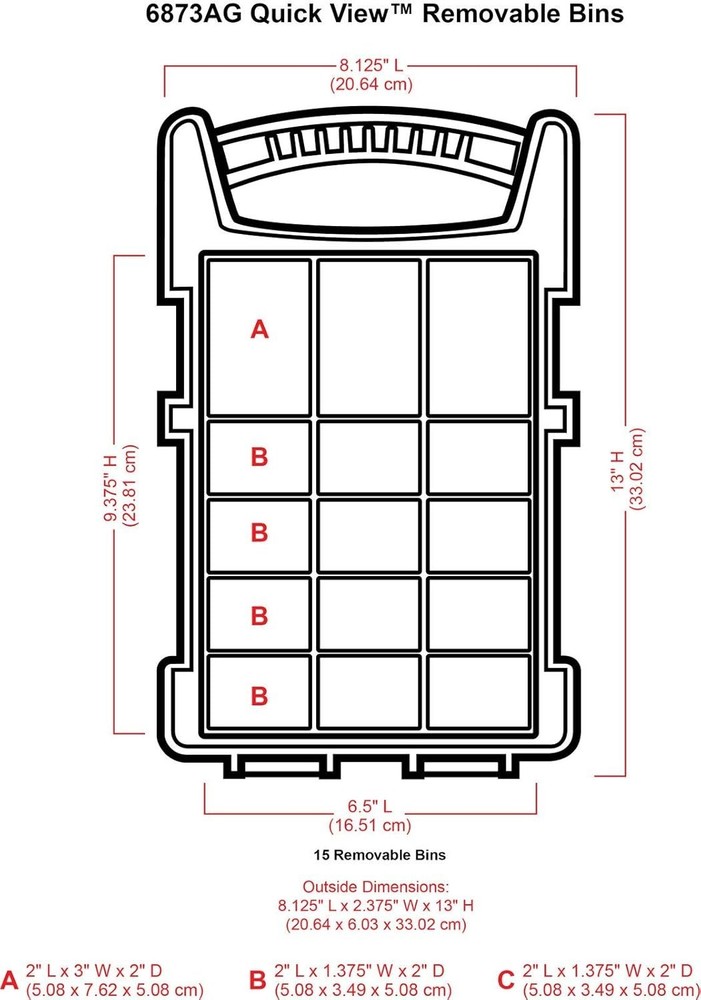 ArtBin 6873AG Quick View with Removable Bins