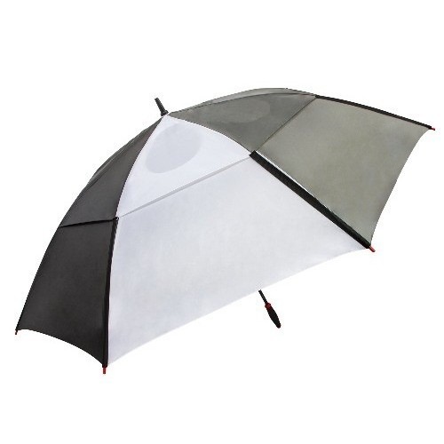 (2 pack) 68-inch Auto Open Vented Golf Umbrella, Black/White