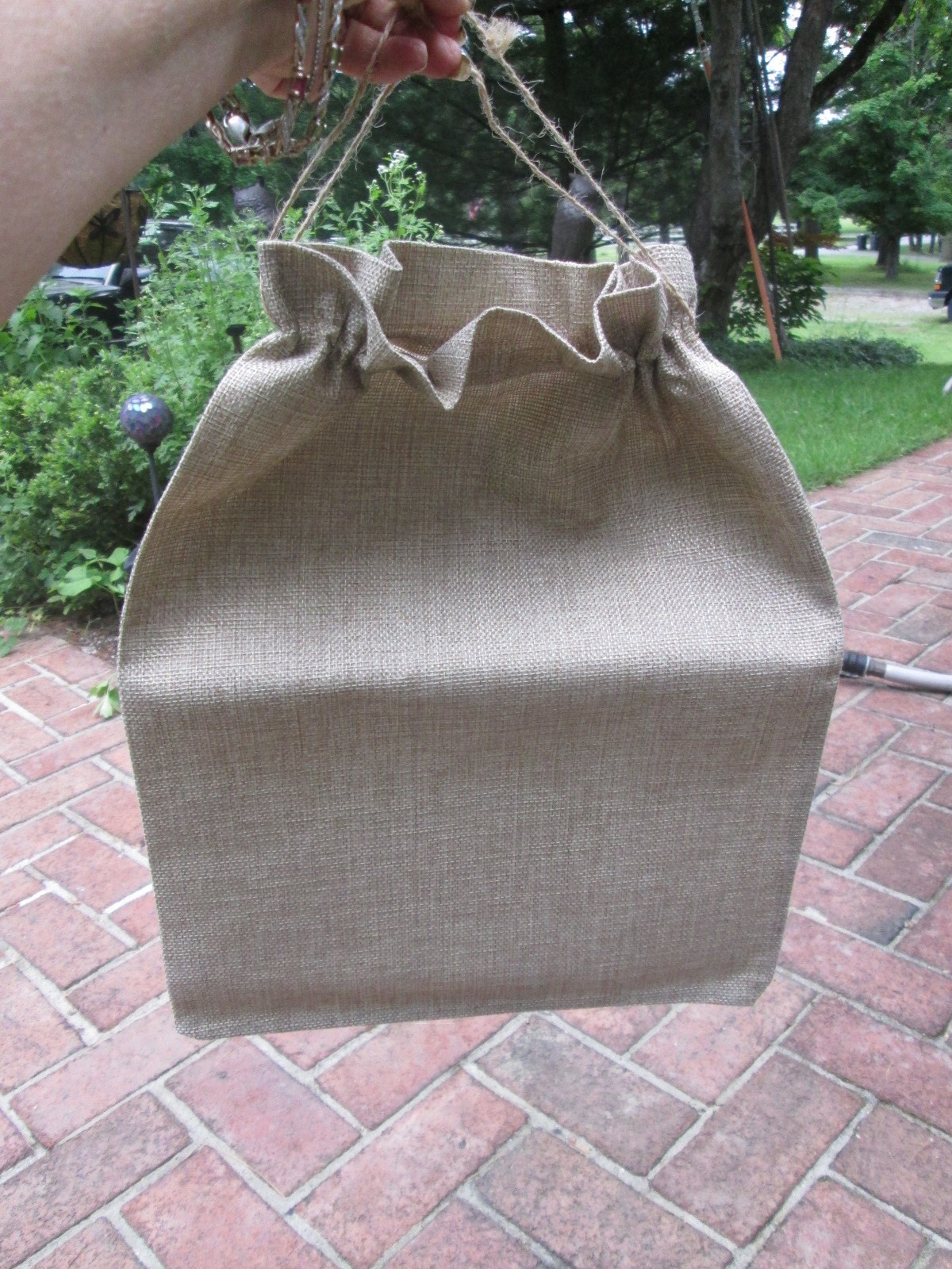 REENACTOR 18th C COLONIAL BURLAP STORAGE BAG EQUIPPAGE 12"X16" TOOL BAG 1 FREE