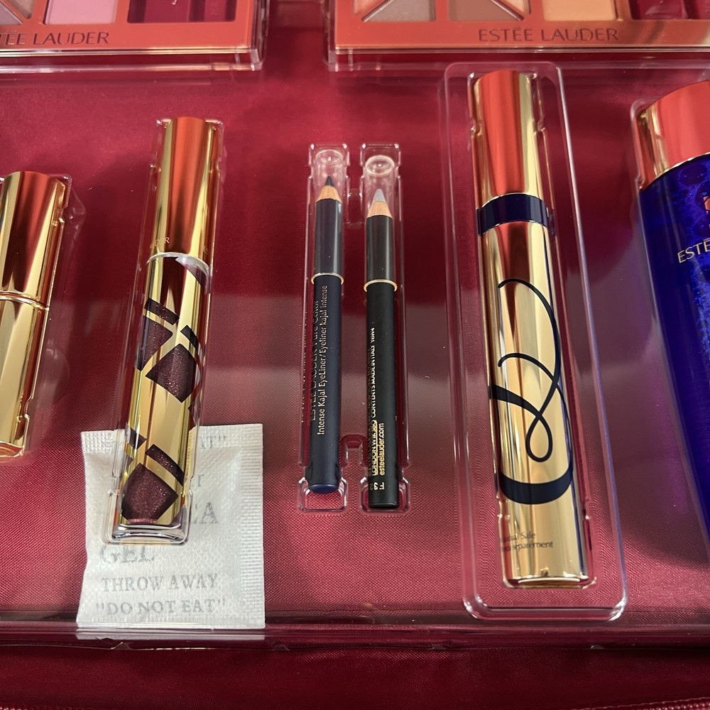 Estée Lauder Makeup Train Case Set – October 2008 – New – Sticky Case