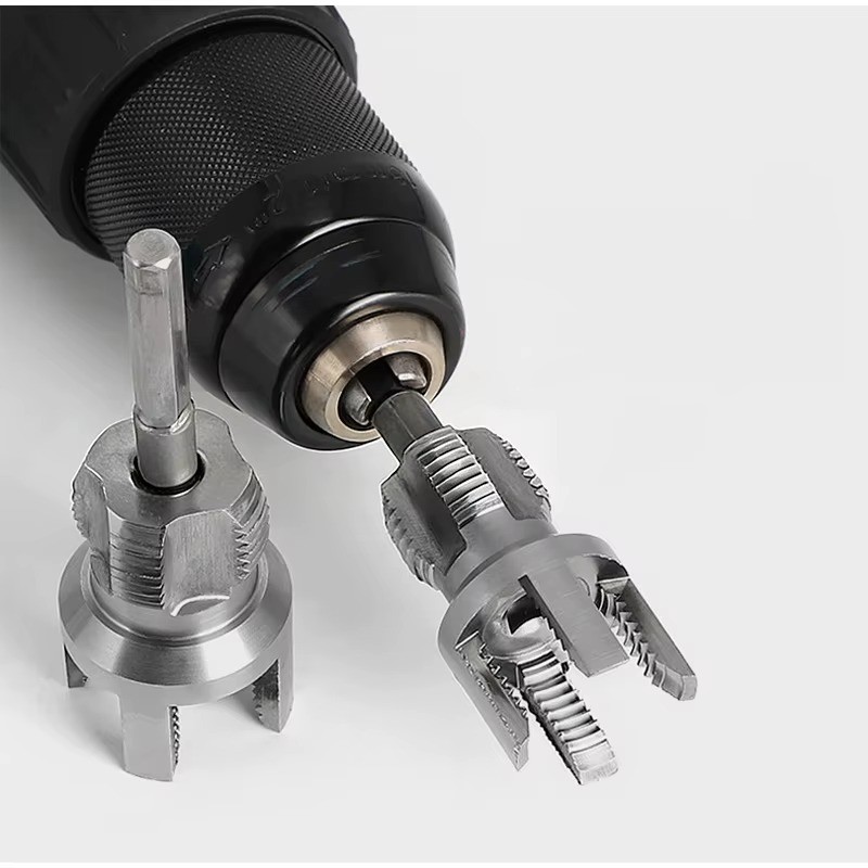 PVC Pipe Threading Tool Kit Internal & External Pipe Threader 3 PC Set