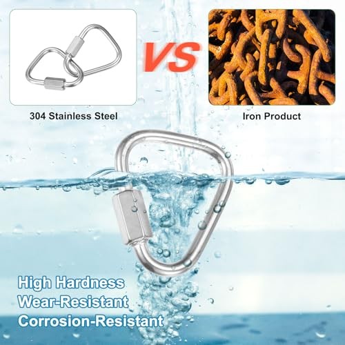 Quick Chain Link Connector, Stainless Steel Locking Repair Chain M3.5（1/8"）