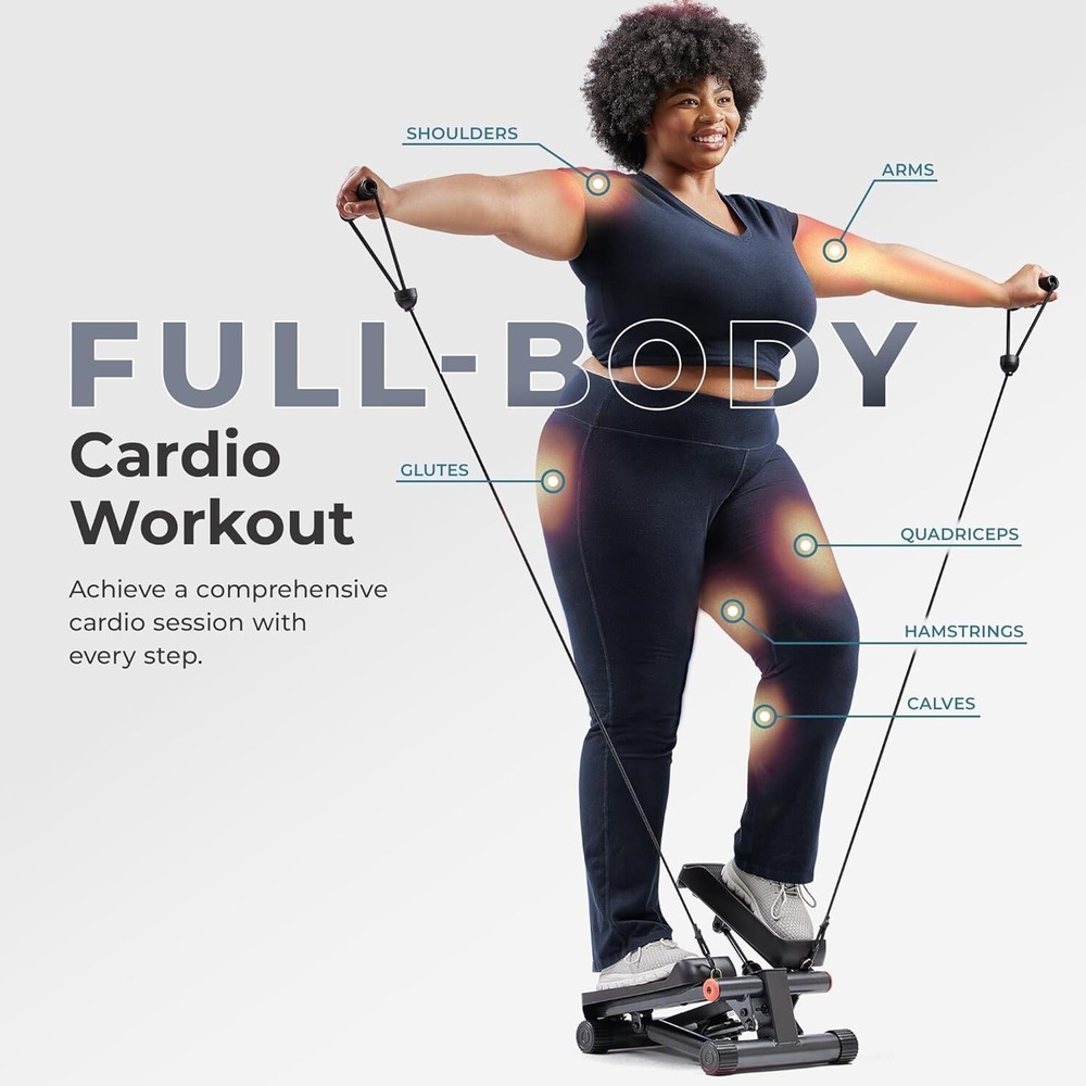 Mini Steppers for Exercise at Home, Stair Step Workout Machine with Optional ...
