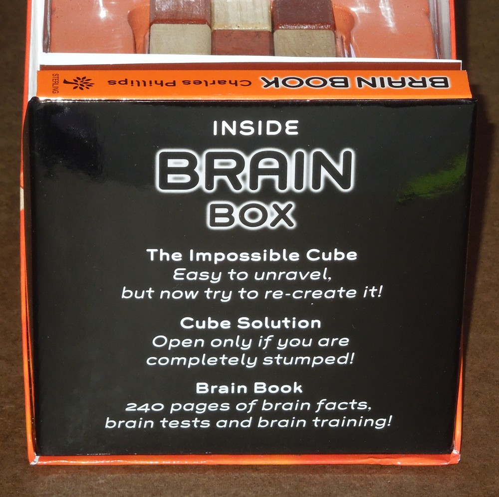 Brain Box Cube Puzzle & Brain Book by Charles Phillips (2006)
