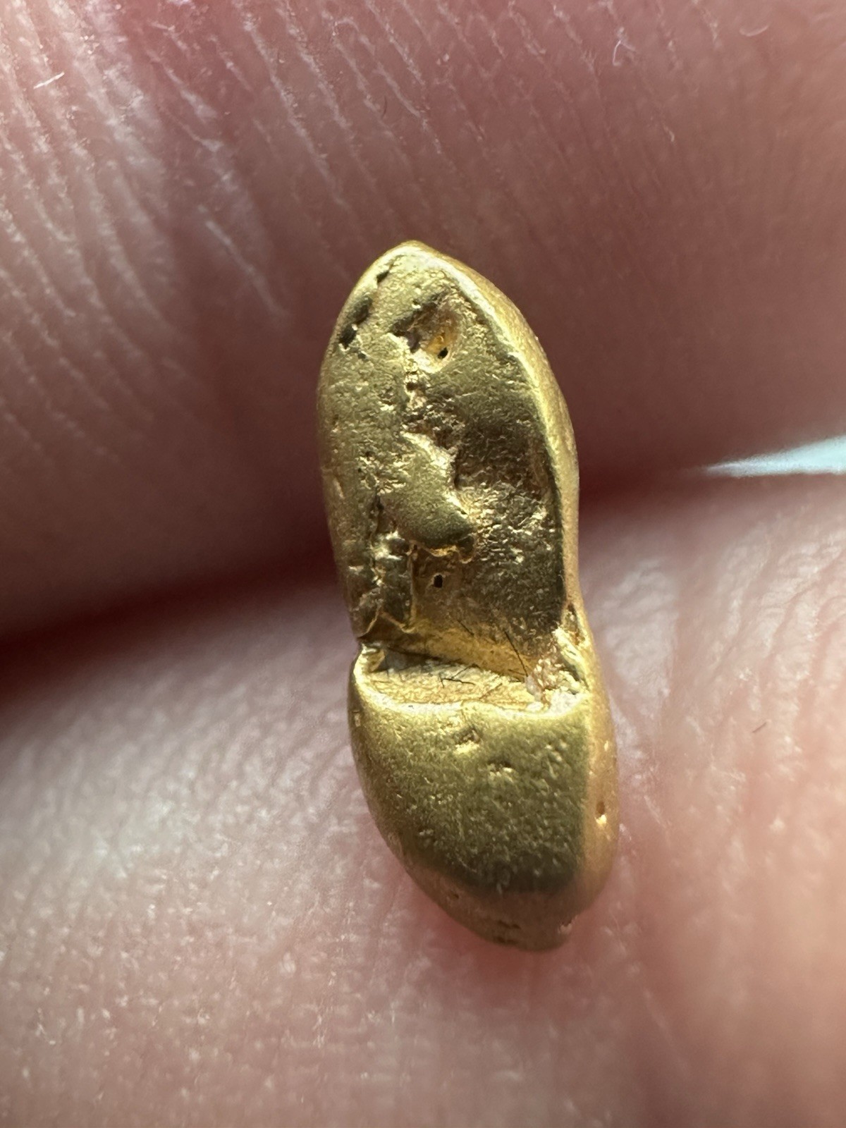 Gold nugget from Papua New Guinea, 0.702 grams