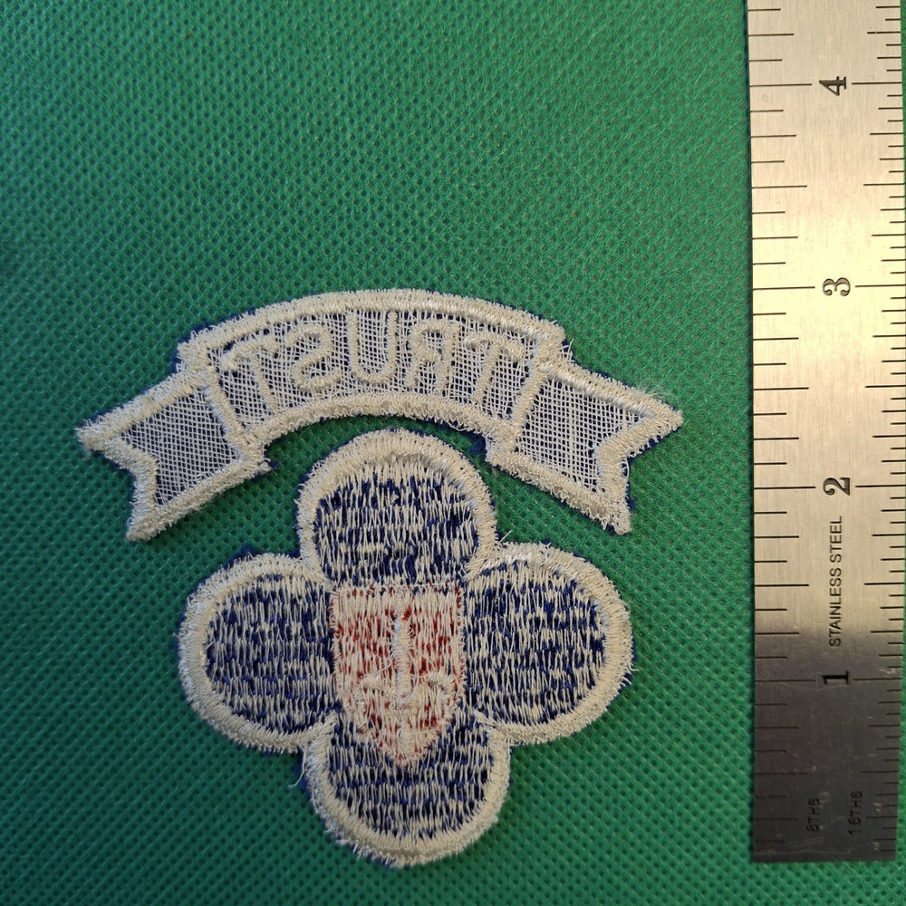 US Army Post WW2/ Trieste Occupation Forces W/"Trust" Tab Patch
