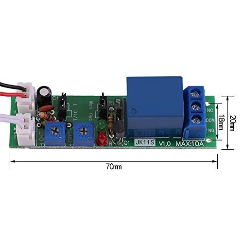 DC 5V 12V 24V Adjustable Cycle Trigger Delay Timing Timer Relay On/Off...