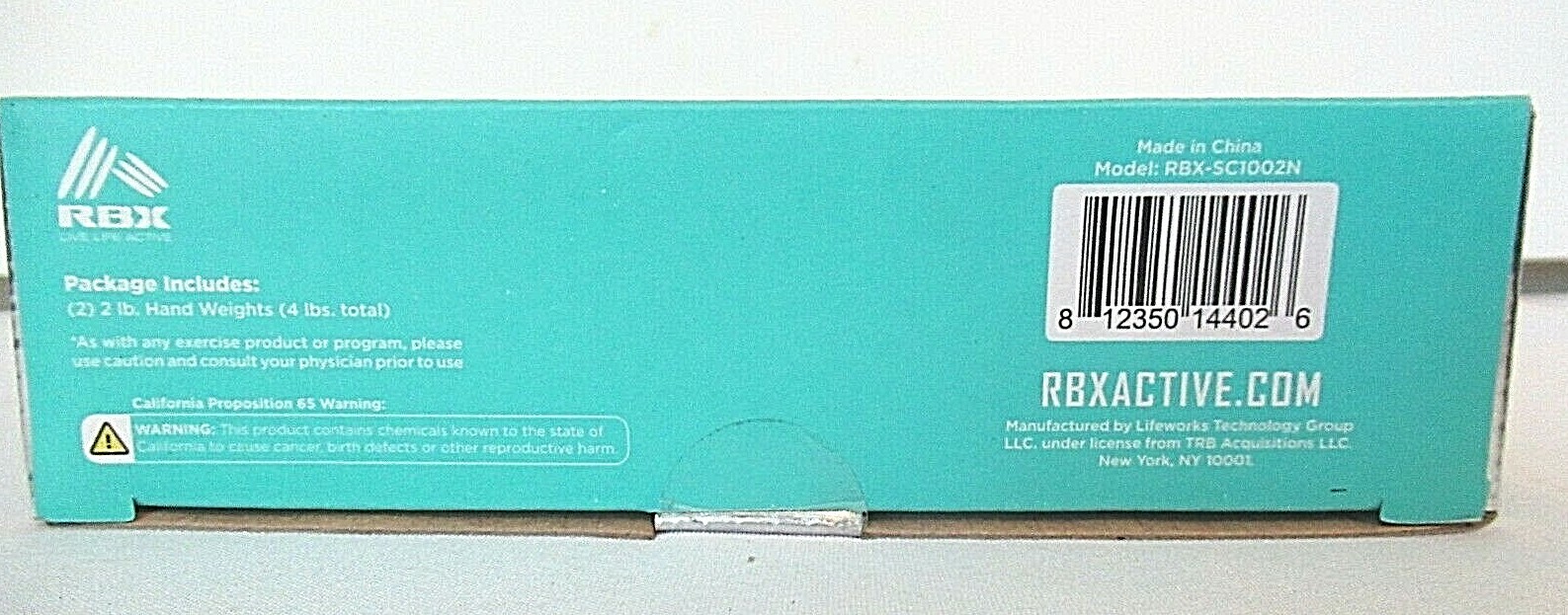 1 Set / Pair of 2 LB's Each Hand Weights Soft Contour Grip RBX RBX-SC1002