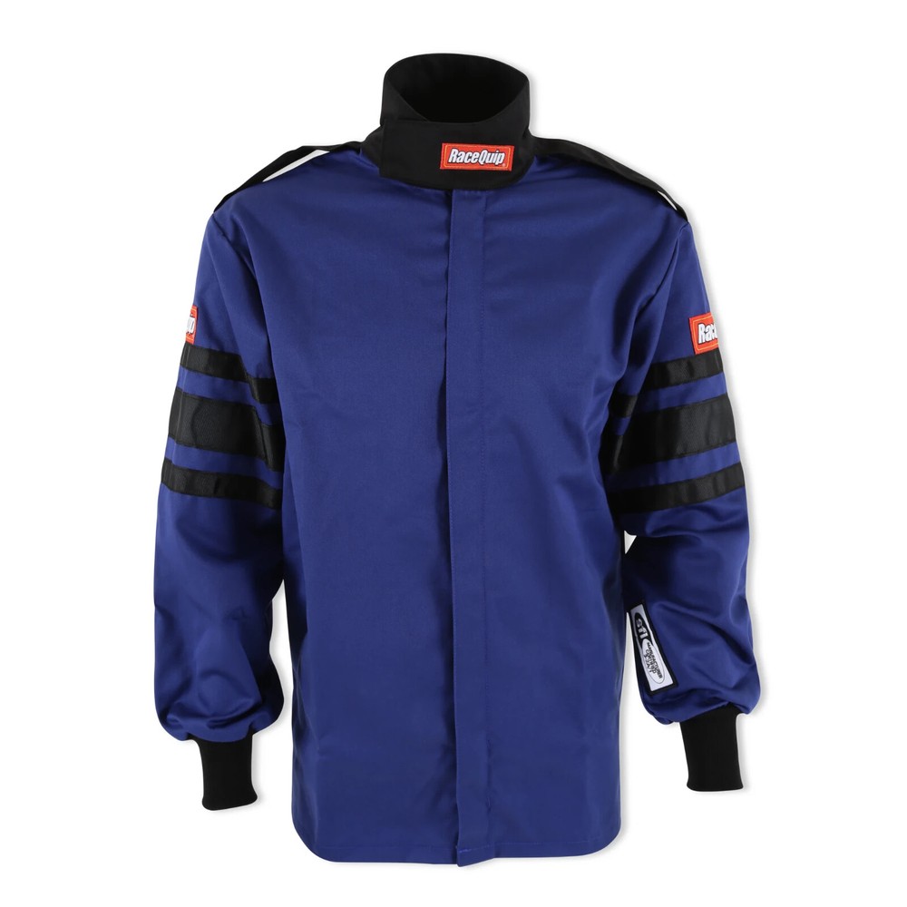 RaceQuip Single Layer Fire Suit Jacket Blue - Medium