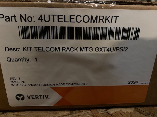 Liebert - rack bracket - 4U - 4UTELECOMRKIT (NEW)