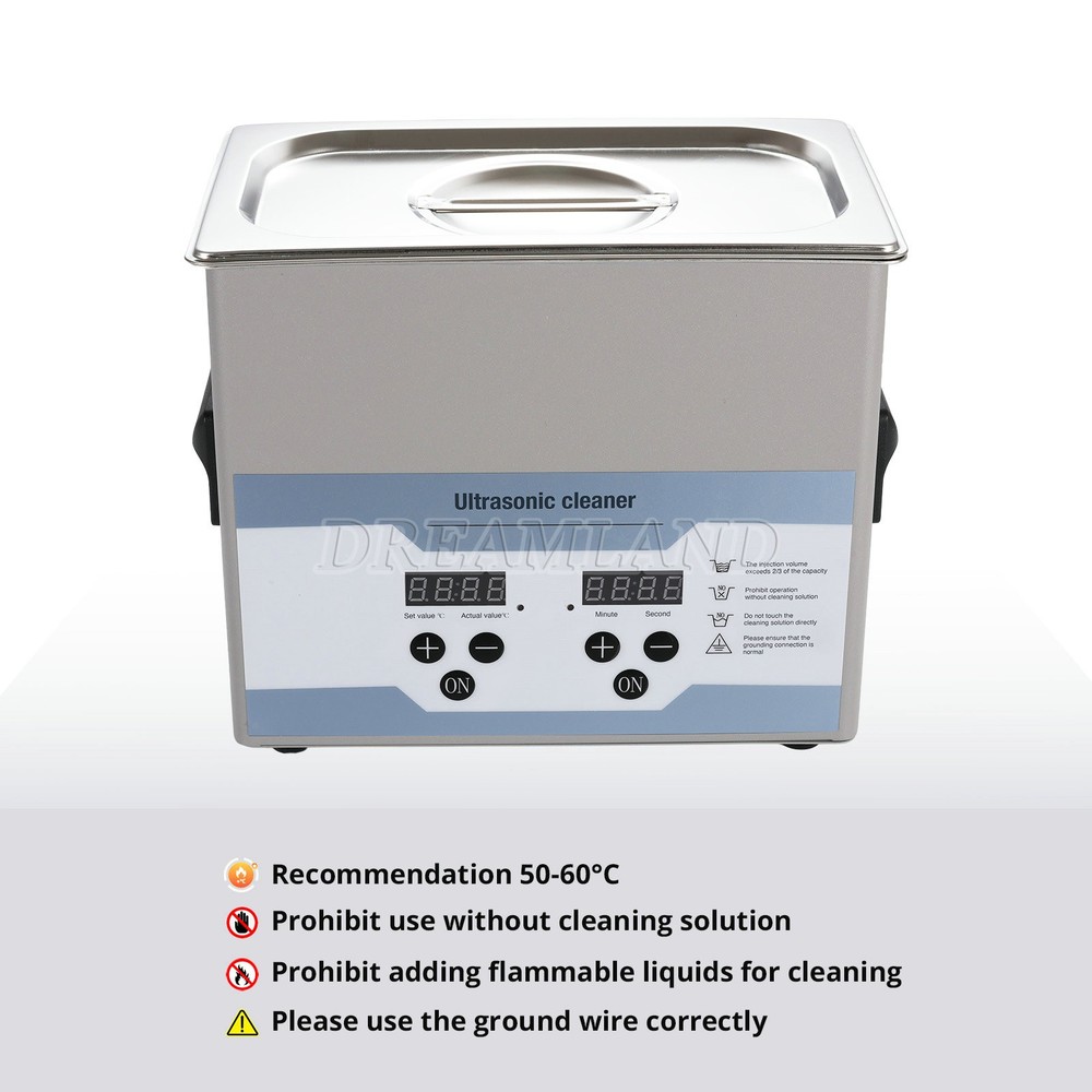 3.2L Ultrasonic Cleaner with Timer Heating Machine Digital Sonic Cleaner US