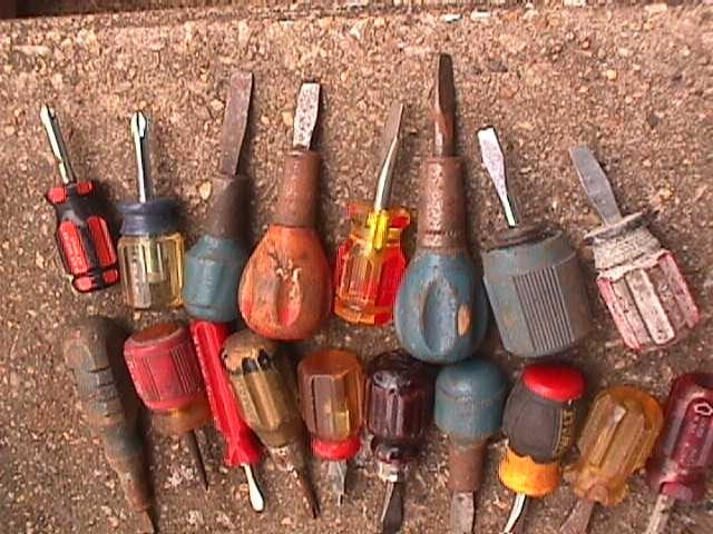 MIXED LOT Small/Stubby Handle Screwdrivers