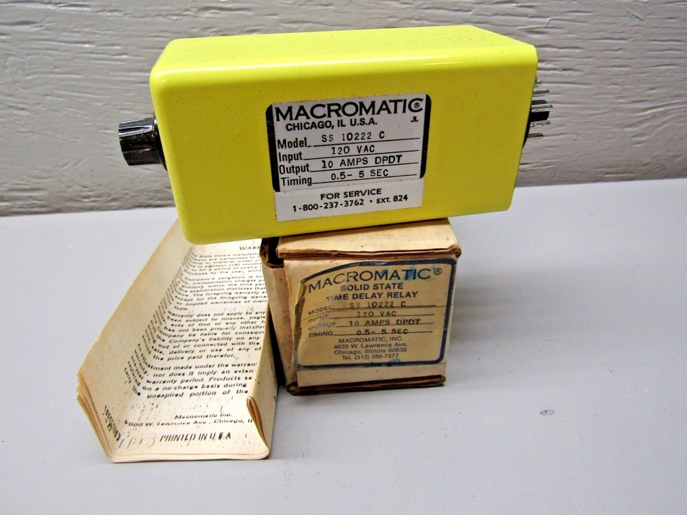 Macromatic SS-10222 C Time Delay Relay