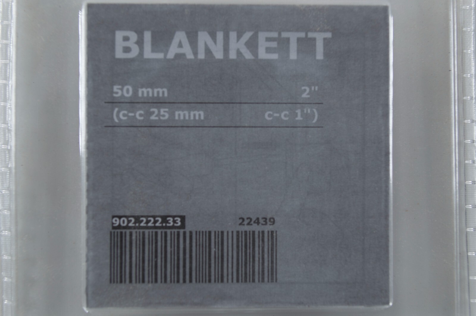 x2 Packs IKEA 50 mm 2" Blankett Aluminum Cabinet Drawer Pull 902.222.33 22439