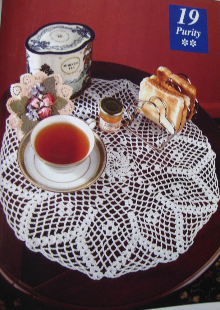 Purity; doily;  (#109-19); vintage crochet  pattern