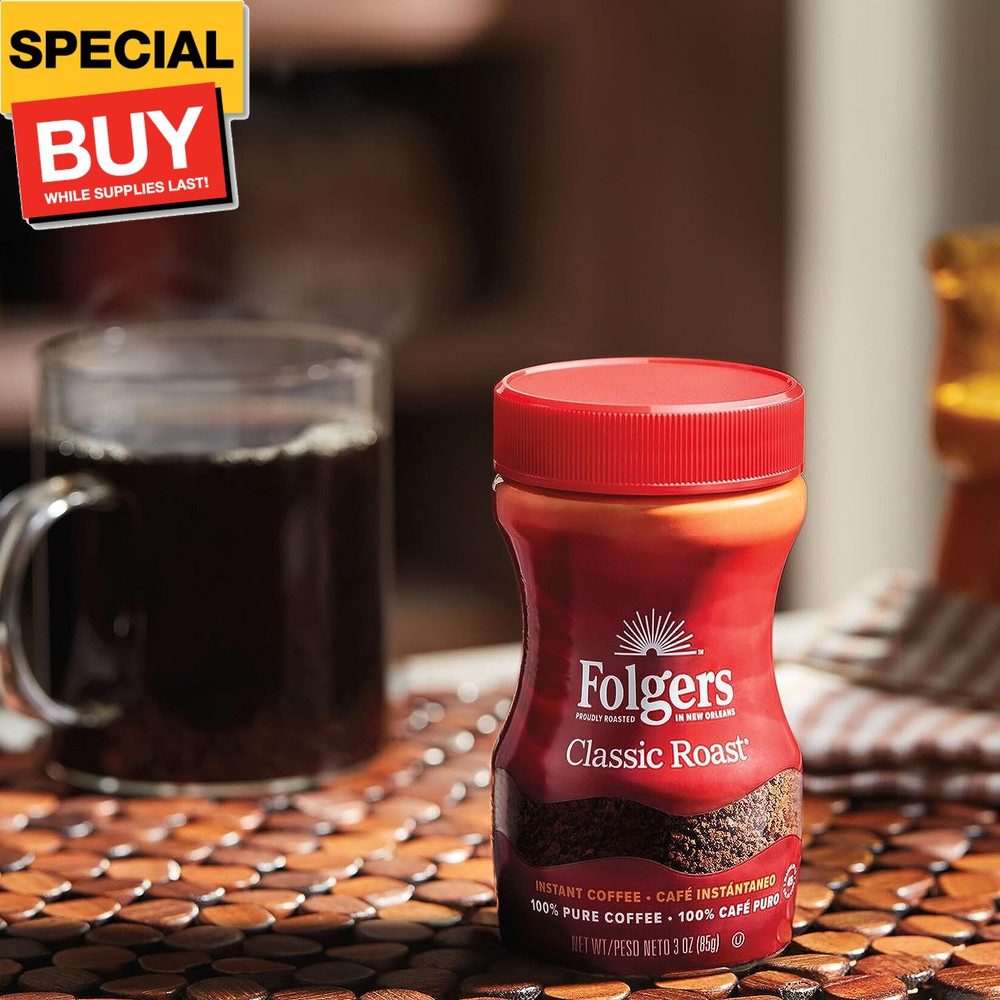Classic Roast Instant Coffee, 8 Ounces