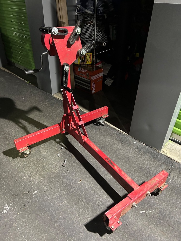 2000 LBS Engine Stand Vehicle Engine Block Stand w/360 Degree Rotating Head