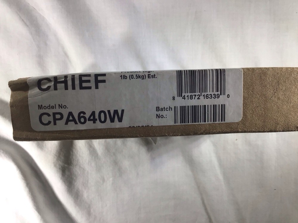 Chief CPA640W Tile Ring Hardware Decorative Mount White