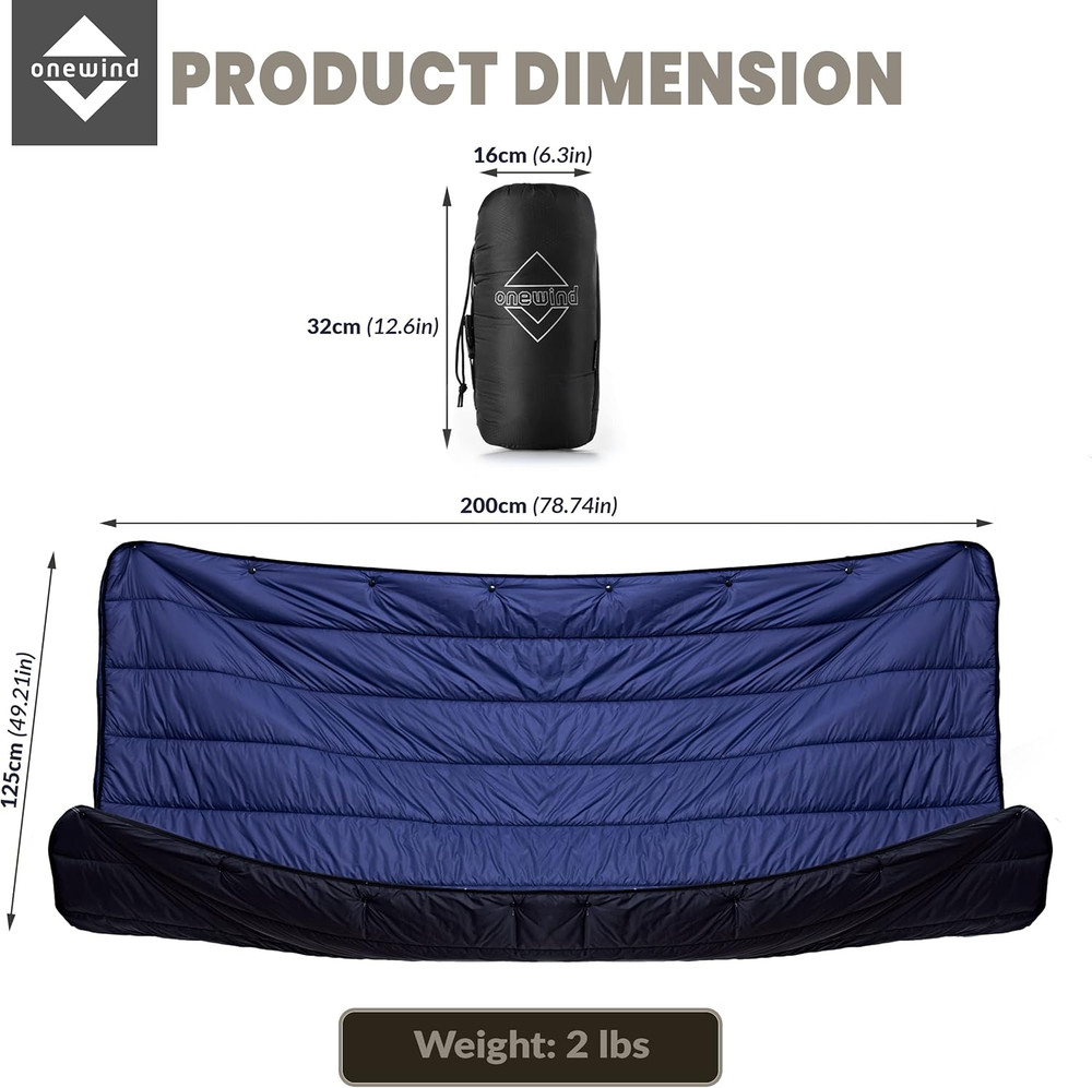 Lightweight Packable Camping Blanket, Warm & Windproof Outdoor Quilt