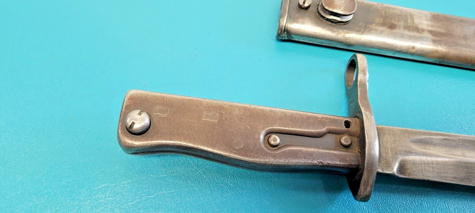 WWI Bavarian Ersatz Turkish c.1917 Bayonet Knife + Scabbard