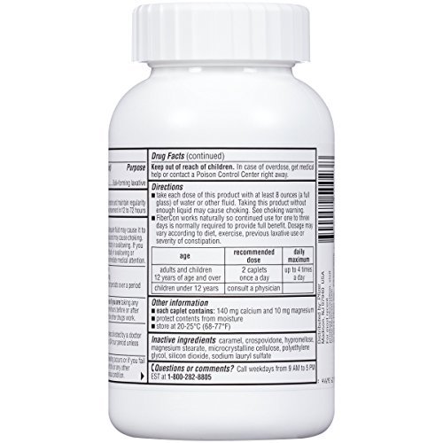 Fibercon Fiber Therapy For Regularity Supplement 140 Caplets