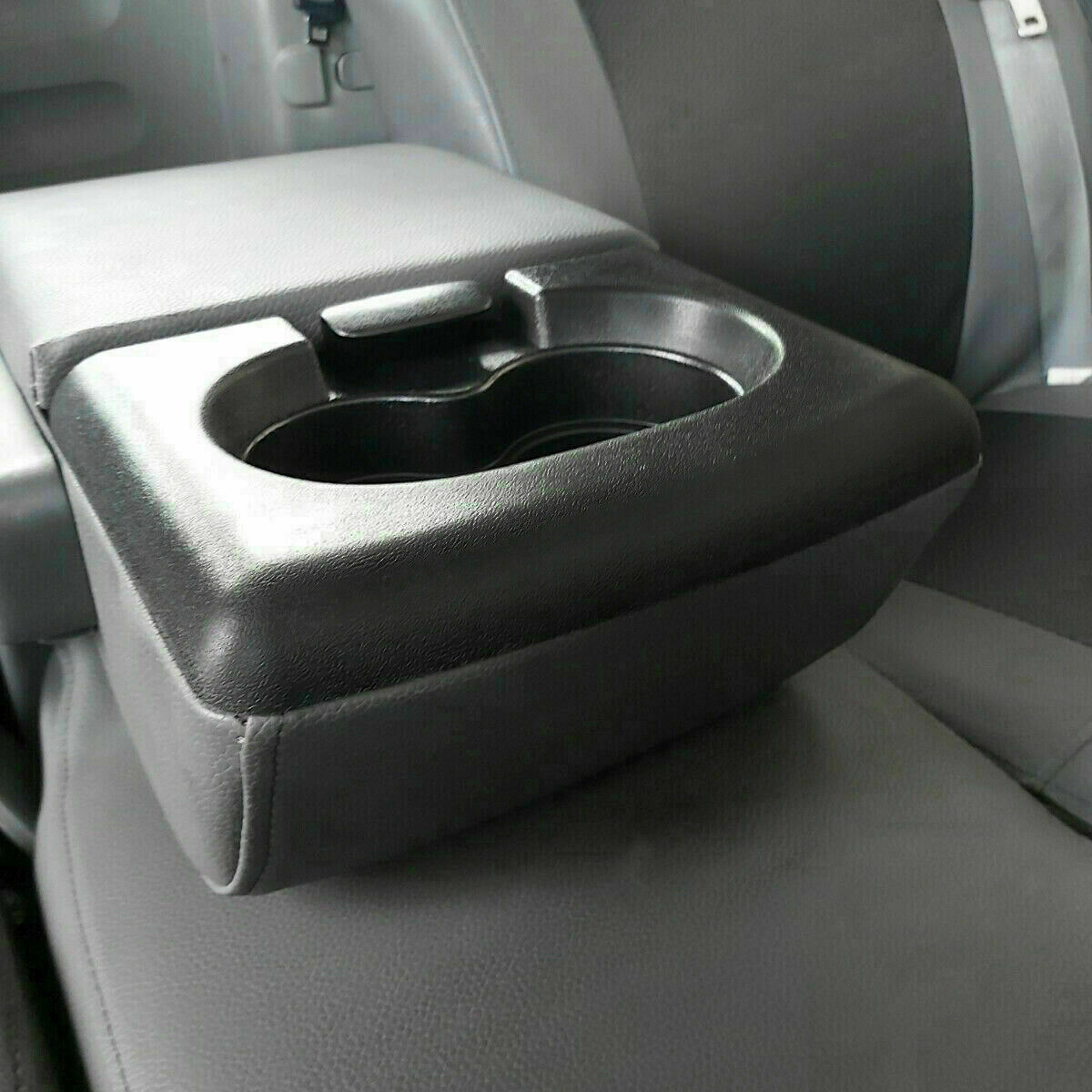 For Ford F150 2004-2014 Black Center Console Cup Holder Armrest Cover Pad Trim