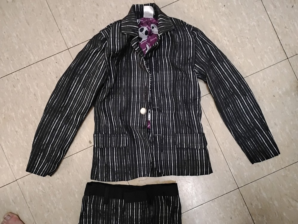 Jack Skeleton Costume Size 8
