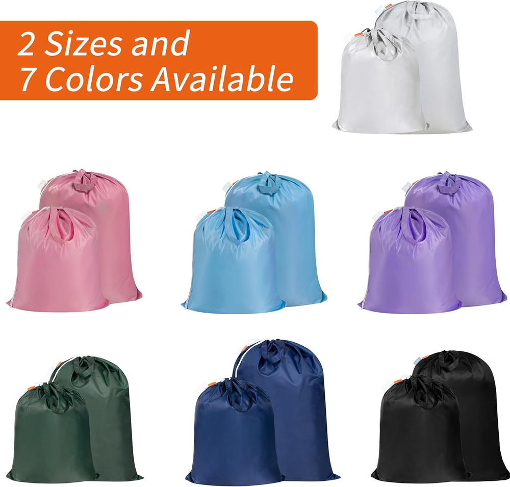 Extra Heavy Duty Large Laundry Bag with Sturdy Handles and Drawstring Closure, 2