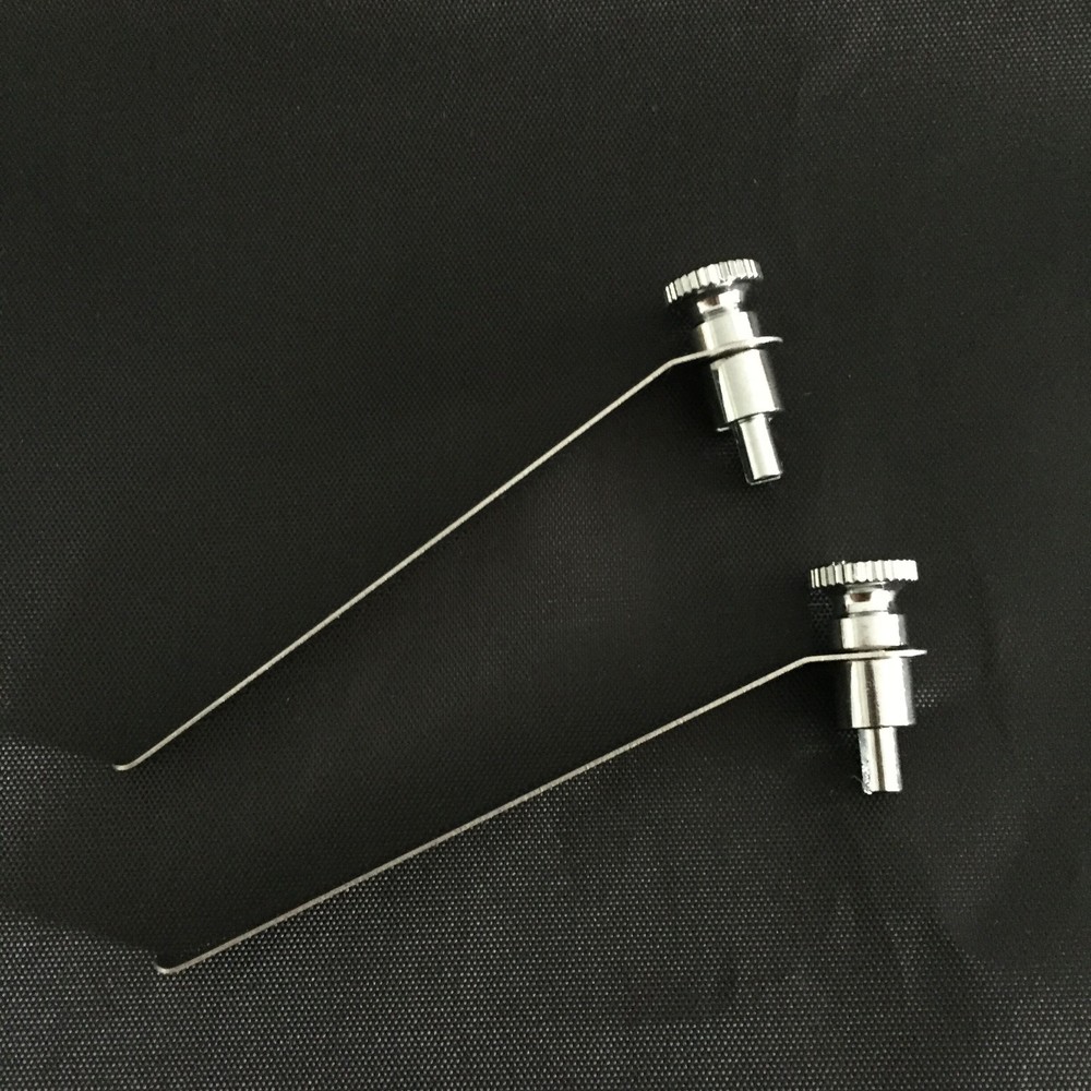 2 PCS 8.2cm Stereo Microscope Tablet Clip Slides Clip Stage Presser