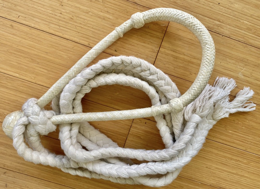 Nice RAWHIDE Braided BOSAL & Flat Braid REINS Set~New Cond~Nice FLEX~BITLESS