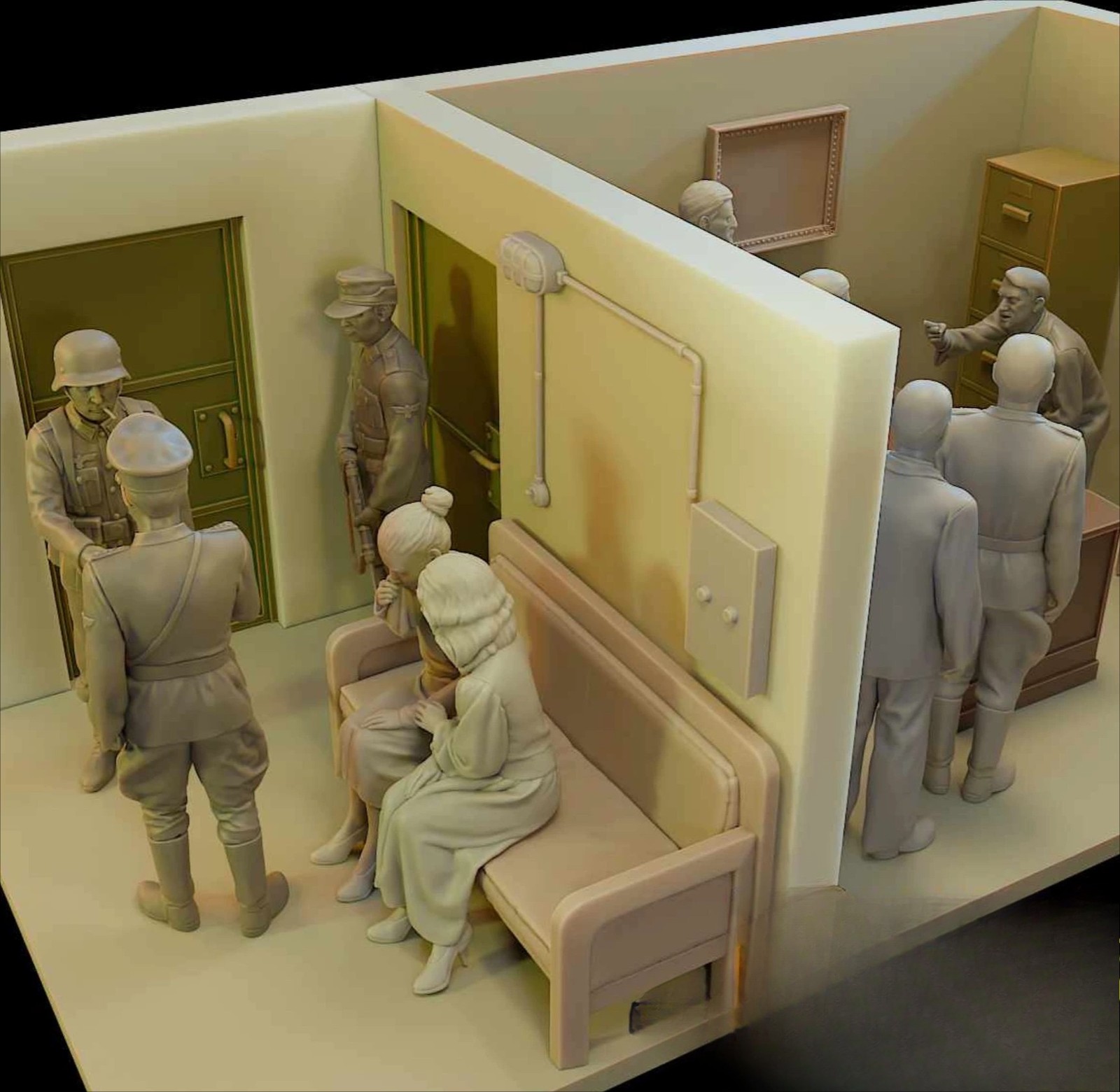 1/35 Scale WwII All Scenes of The Fall of The Empire Resin Model Kit