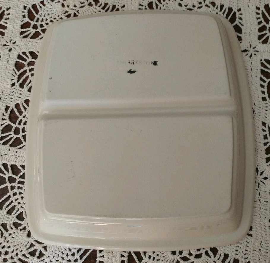 Hartstone Pottery PROVINCIAL POSY 10" Divided Rectangular Serving Platter Dish