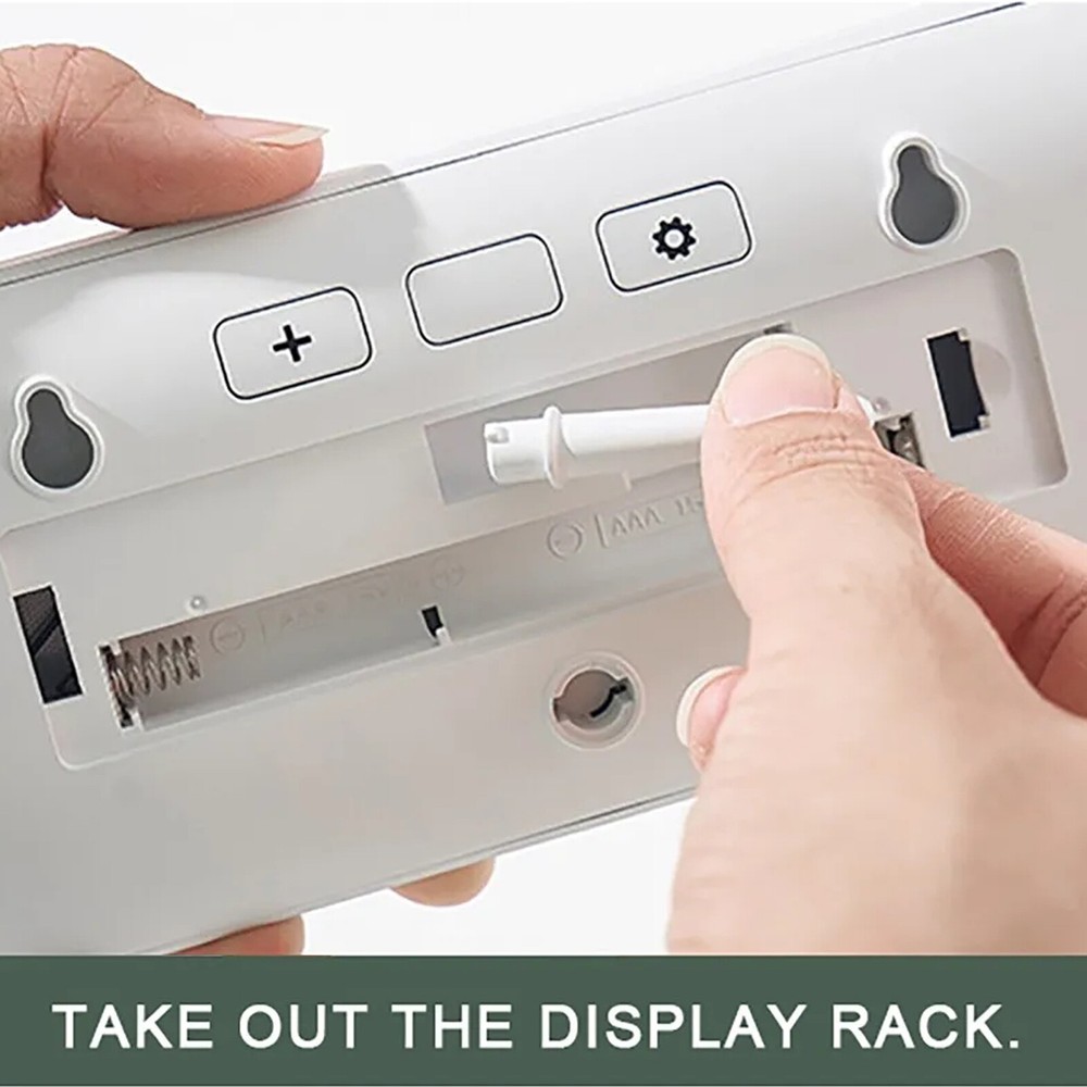 Digital LED Wall Clock Alarm Humidity Temperature Display Desktop Clock Large