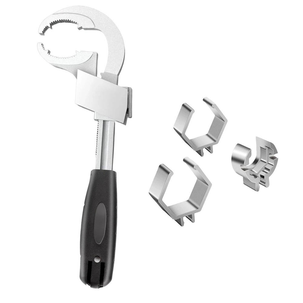 Multi-Function Sink Wrench Set Adjustable 27-80mm For Plumbing Pipe Nut Tool