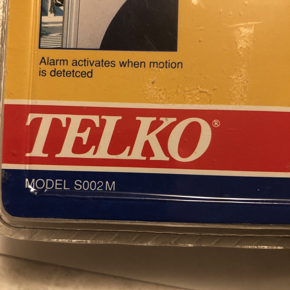 Telko Security Programmable Infrared Sensor Alarm S002M New From 1992 @B