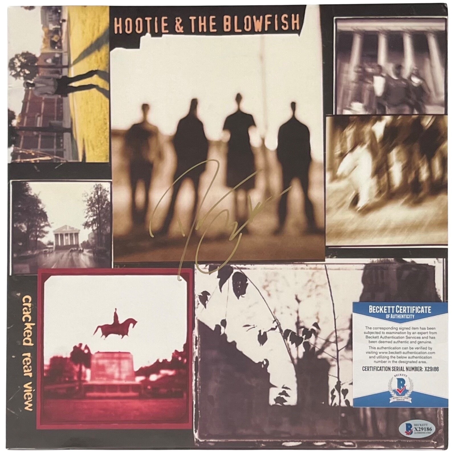 Darius Rucker Signed Hootie & The Blowfish Cracked Rear View Record Beckett COA